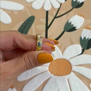 Colorful Floral Women's Ring